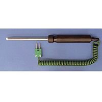 K-Type Probes With Handle And 1 Coiled Cable Ceramic Tip Probe 1000C Ceramic Tip Probe K-Type Probes With Handle And 1 Coiled Cable Ceramic Tip Probe 1000C Ceramic Tip Probe