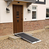 Lightweight Folding Aluminium Ramp L 1200mm