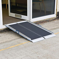 Lightweight Folding Aluminium Ramp L 600mm