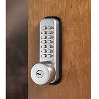 Push Button Mechanical Digital Lock Key Overide Lock