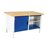 Heavy Duty Storage Workbench H840 x D750 x L1500mm 1 Cupboard Open Storage With Adjustable Shelf Heavy Duty Storage Workbench H840 x D750 x L1500mm 1 Cupboard Open Storage With Adjustable Shelf