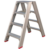 Heavy Duty Aluminium Step Stool Platform 4 Treads Height 950mm Silver Heavy Duty Aluminium Step Stool Platform 4 Treads Height 950mm Silver