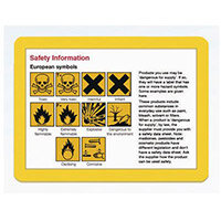 Document Frames A3 Magnetic Yellow Pack of 10