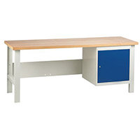 Medium Duty Workbench With 1 Cupboard H840 x L1800 x D650mm Medium Duty Workbench With 1 Cupboard H840 x L1800 x D650mm