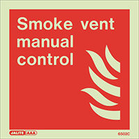 Photoluminescent Fire Fighting Equipment Notices Smoke Vent Manual Control HxW 200x200mm Photoluminescent Fire Fighting Equipment Notices Smoke Vent Manual Control HxW 200x200mm