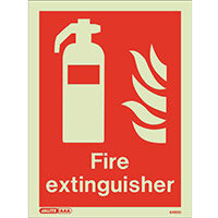 Photoluminescent Fire Extinguisher Location Sign HxW 200x150mm Photoluminescent Fire Extinguisher Location Sign HxW 200x150mm