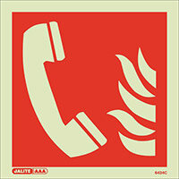 Photoluminescent Fire Telephone Location HxW 150x150mm Photoluminescent Fire Telephone Location HxW 150x150mm
