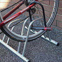 Staggered Height Cycle Rack 2 Bike Capacity