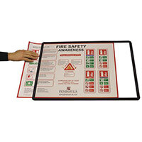 Document Frames A2 Magnetic Black Pack of 10