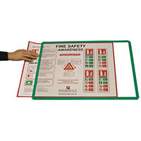 Document Frames A2 Magnetic Green Pack of 10