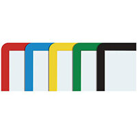 Document Frame A4 Magnetic Mixed Colours Pack of 10
