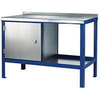 Heavy Duty Static Benches With Galvanised Tops H840 x L1500 x D900mm Heavy Duty Static Benches With Galvanised Tops H840 x L1500 x D900mm