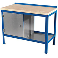 Heavy Duty Static Benches With 45mm Solid Wood Tops H840 x W1200 x D600mm