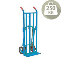 Three Way Truck Blue With Rubber Wheels Capacity 250kg 354877