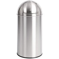 Bolero Bullet Bin with Push Top Stainless Steel 40Ltr Single Pack