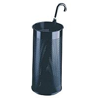 Umbrella/Waste Bin Perforated Black 28.5 Litres 310251