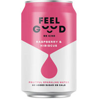 Feel Good Raspberry and Hibiscus Drink 330ml (Pack of 12) 7171 Feel Good Raspberry and Hibiscus Drink 330ml (Pack of 12) 7171