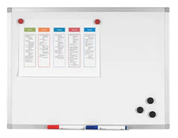 Bi-Office Maya Magnetic Drywipe Board 1200x900mm Aluminum Frame MA0507170