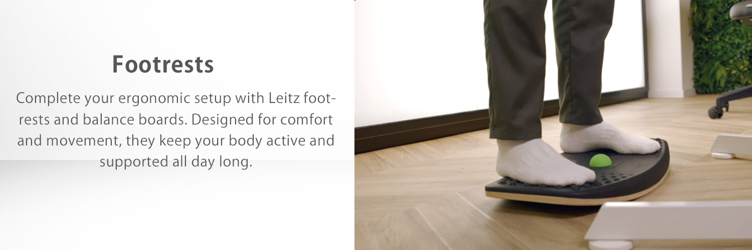Leitz Footrests Banner