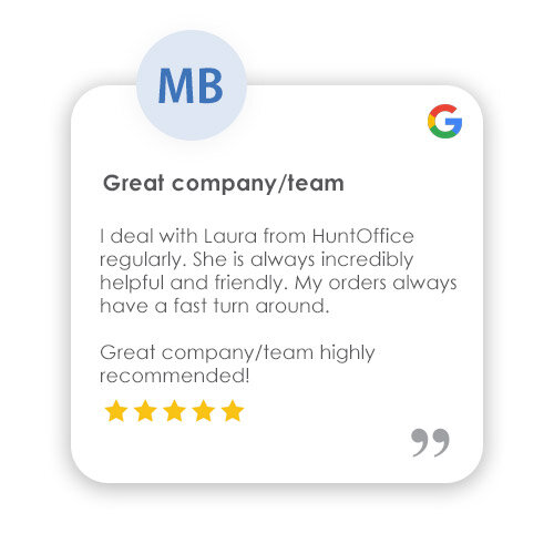 Trustpilot Review: Great value and excellent service - Really happy with my experience - great value for money and the customer service is top-notch. Will definitely be coming back for future office supply needs!