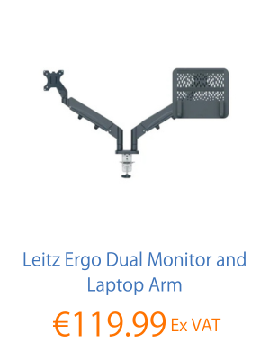Leitz Ergo Dual Monitor and Laptop Arm